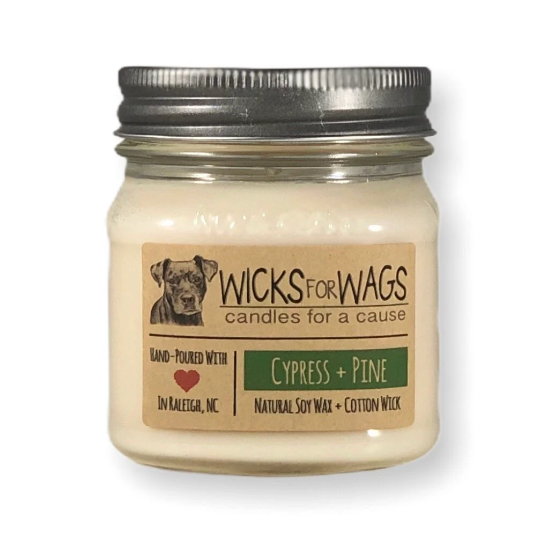 Cypress + Pine | 8 oz Candle | Mason Jar Soy Candle