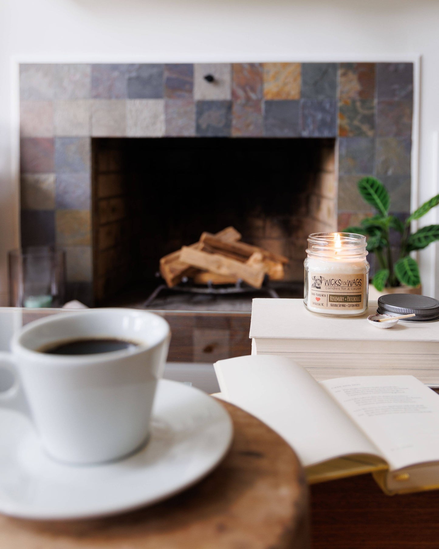 Fallen Leaves | Fall + Winter | 8 oz Mason Jar Soy Candle