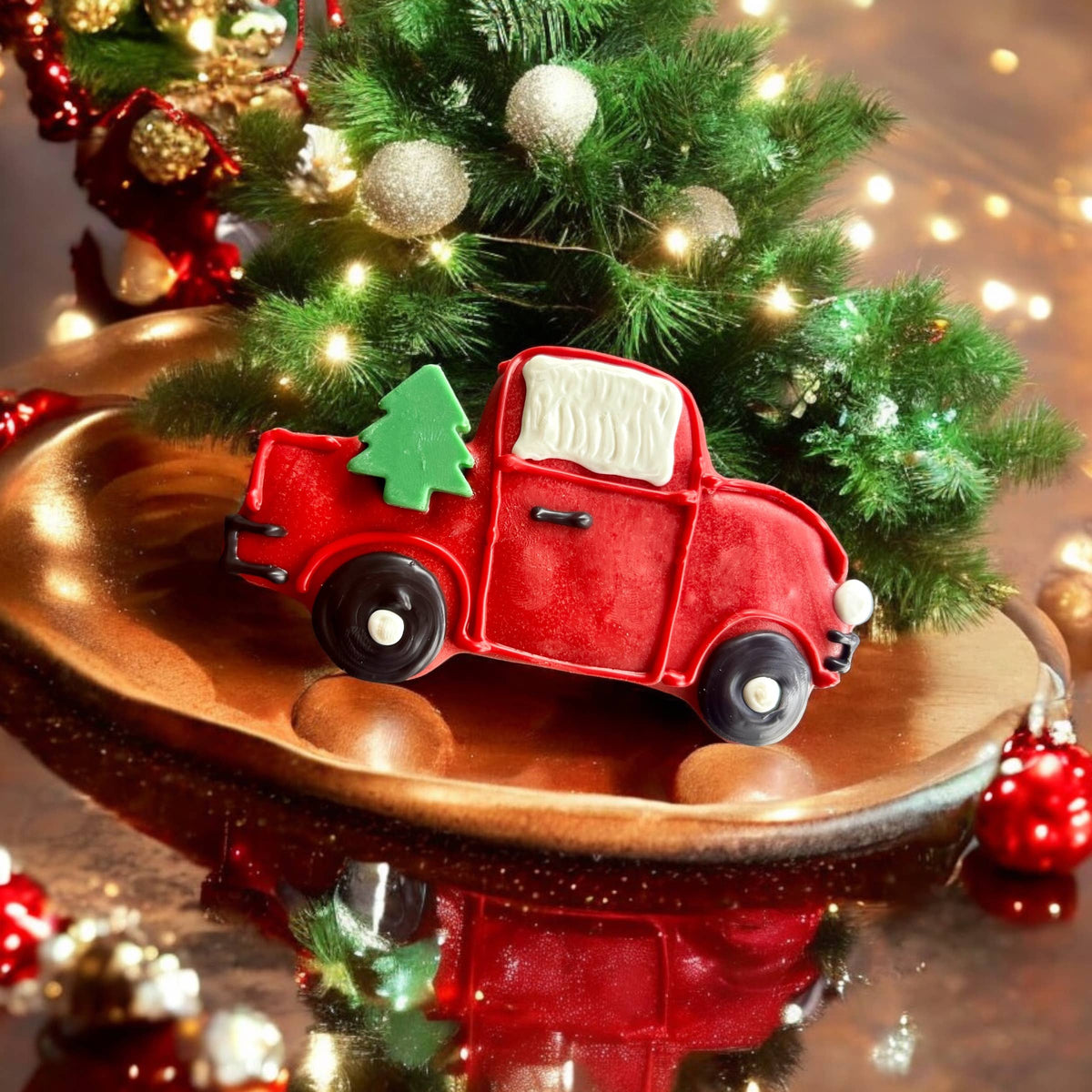 Christmas Tree Delivery Pickup Truck dog treats