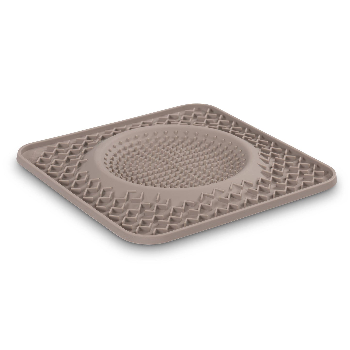 Messy Mutts Silicone Therapeutic Dog Lick Bowl Mat Grey