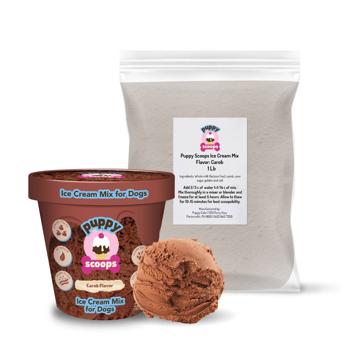 Bulk Puppy Scoops Ice Cream Mix - 1 lb. Bag