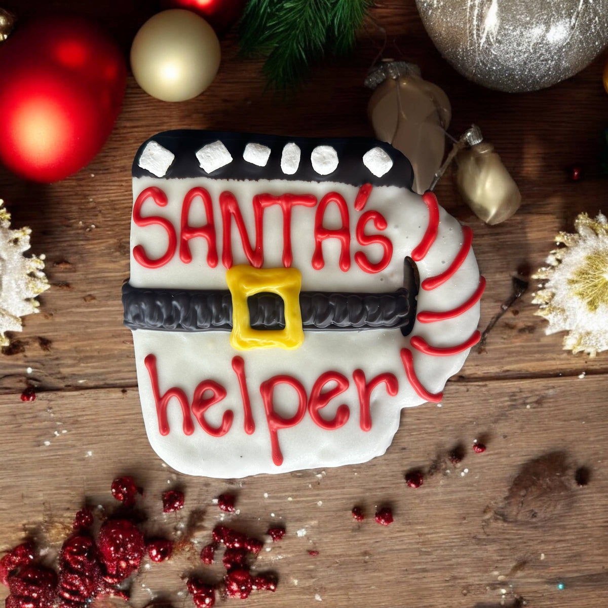 Santa’s Helper Hot Cocoa dog treats