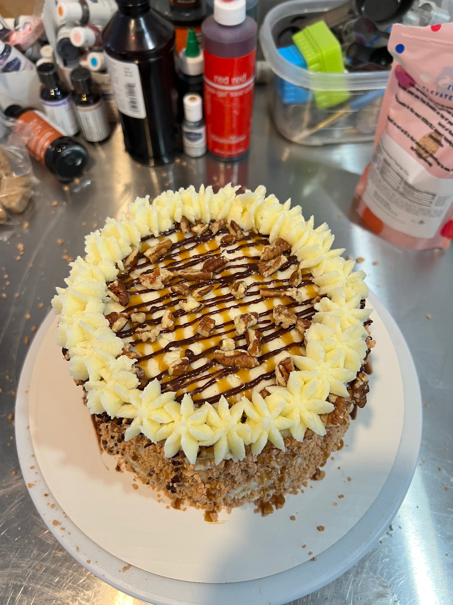 Turtle Crumble Cake