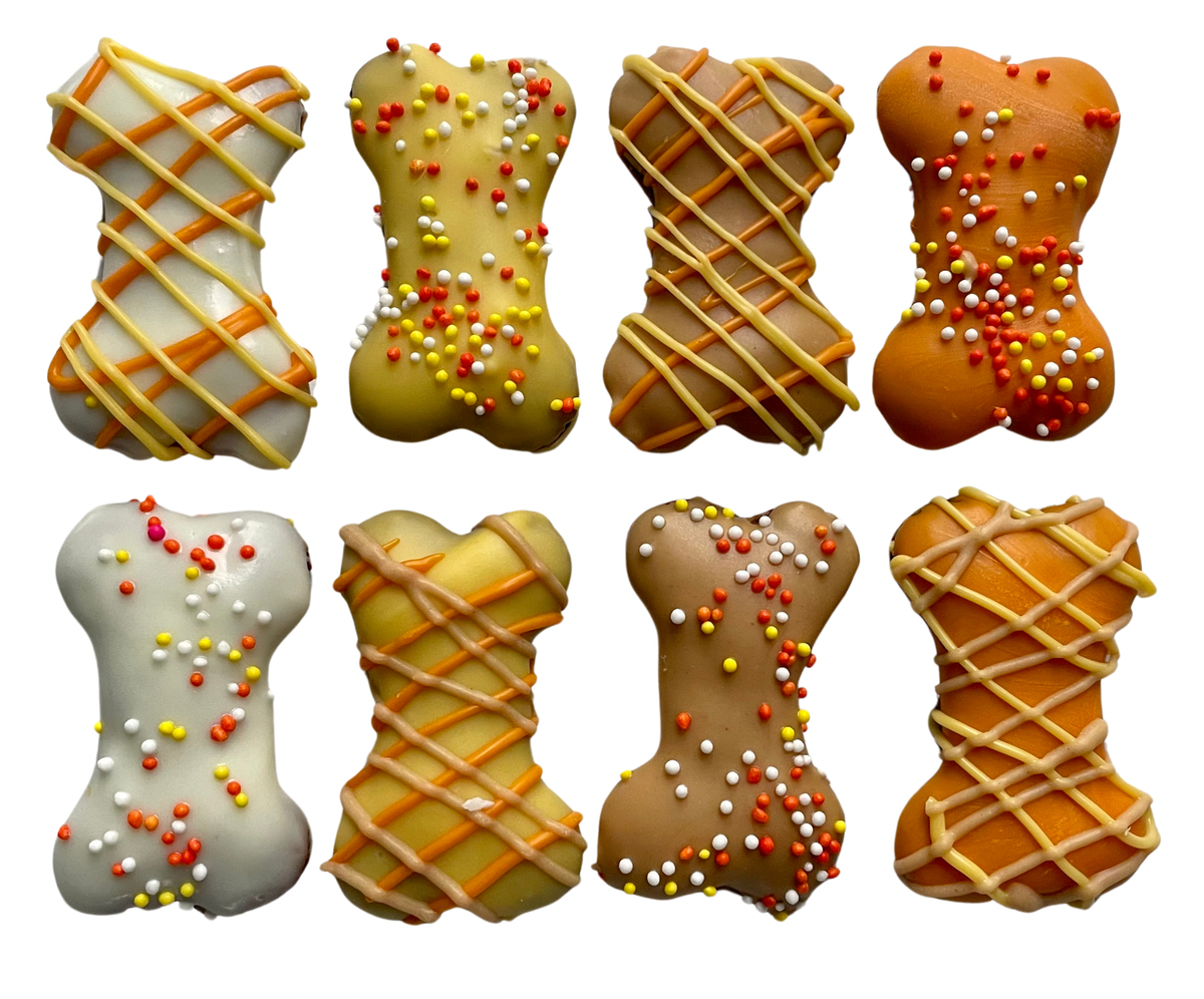 Fall mini bones dog treats