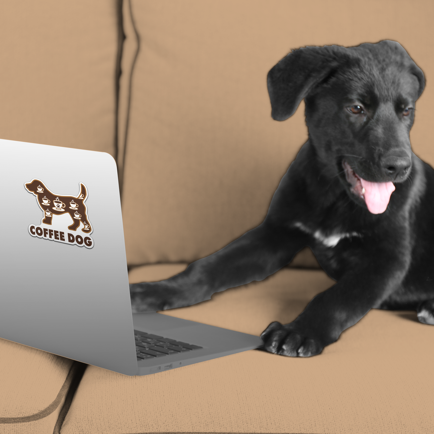3" Sticker - Coffee Dog
