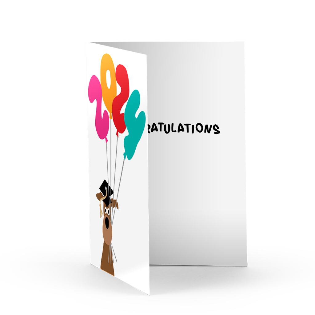 Doggie Grad 2024 Greeting Card