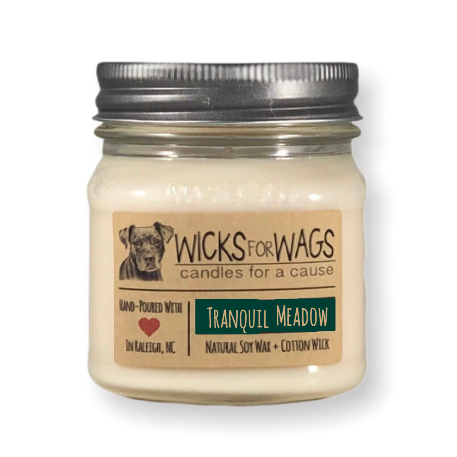 Tranquil Meadow | 8 oz Candle | Mason Jar Soy Candle