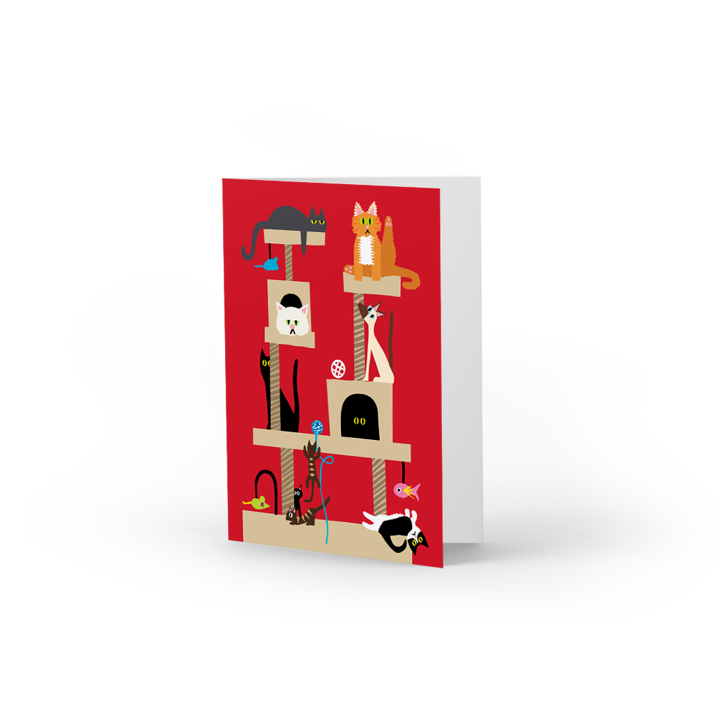 Cat Jungle Single Note Card