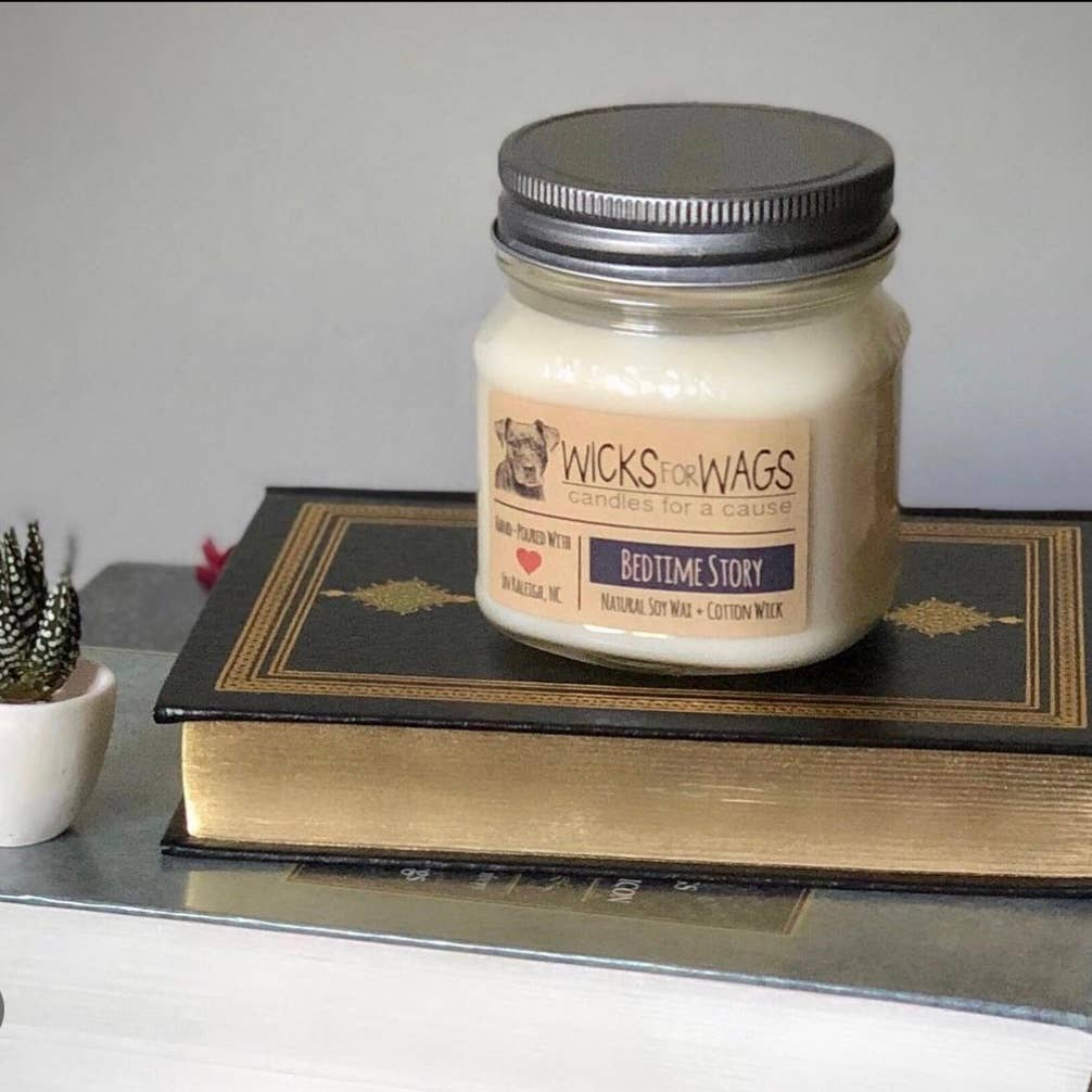 Bedtime Story | 8 oz Candle | Mason Jar Soy Candle