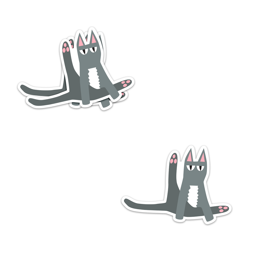 Sitting Cat Sticker