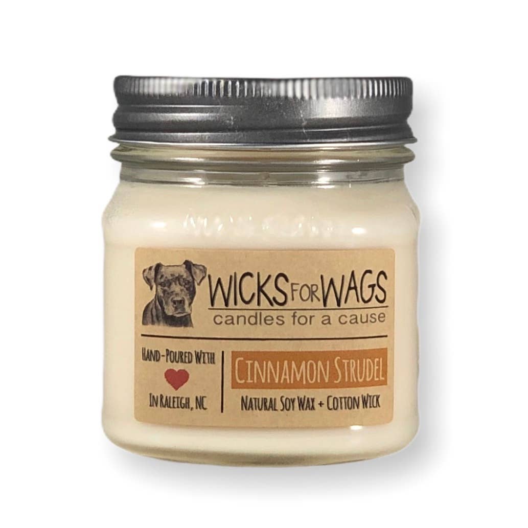 Cinnamon Strudel | 8 oz Candle | Mason Jar Soy Candle