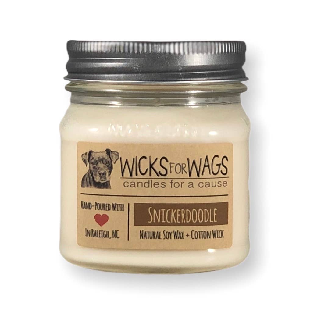 Snickerdoodle | 8 oz Candle | Mason Jar Soy Candle