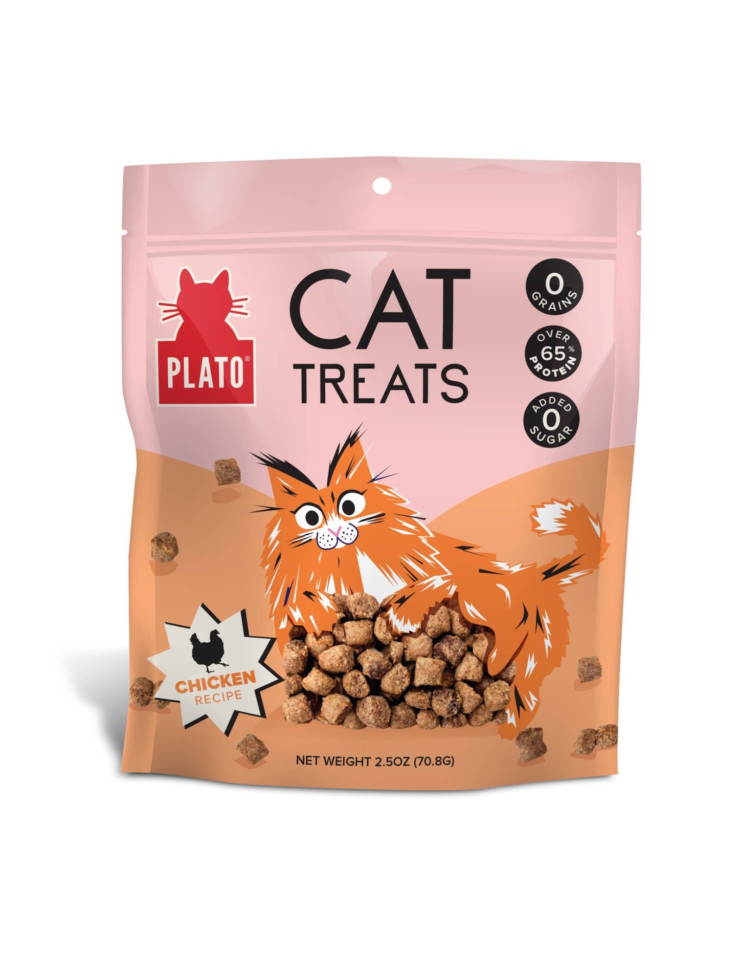 Plato Air-Dried Cat Treats Chicken Recipe 2.5oz
