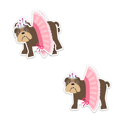 Bulldog Ballerina Sticker