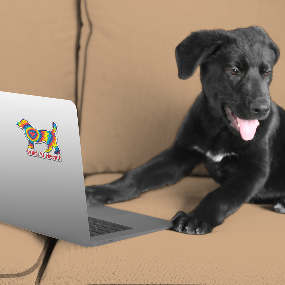 3" Sticker- Wild at Heart Dog
