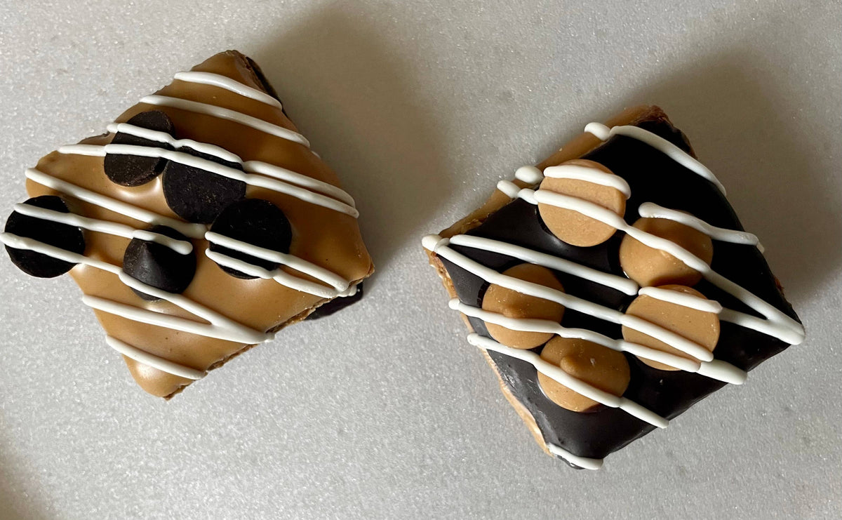 Peanut butter & Carob chip dog treat truffles