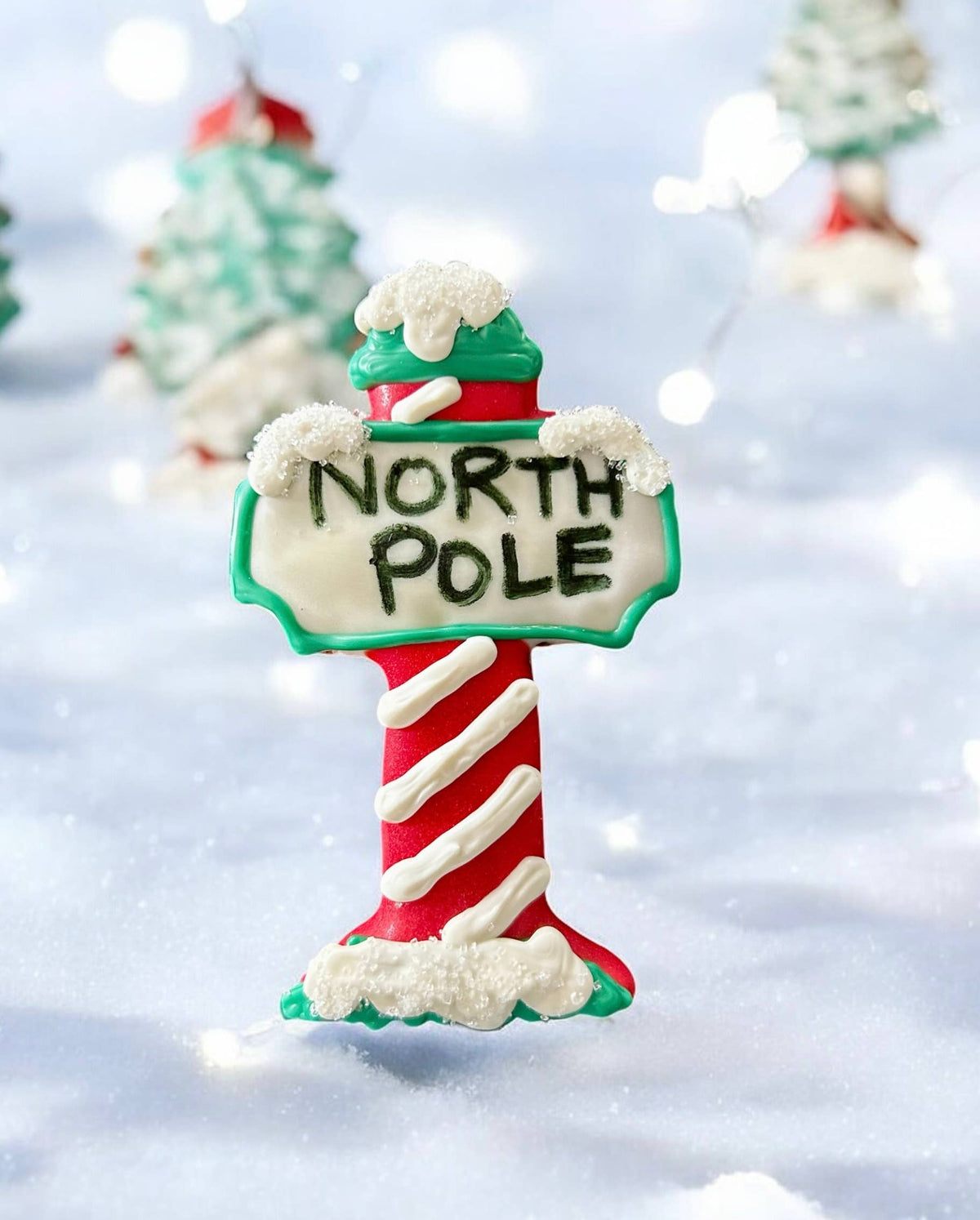 North Pole Christmas dog treats