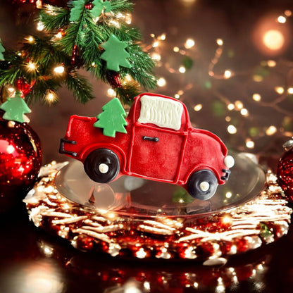 Christmas Tree Delivery Pickup Truck dog treats