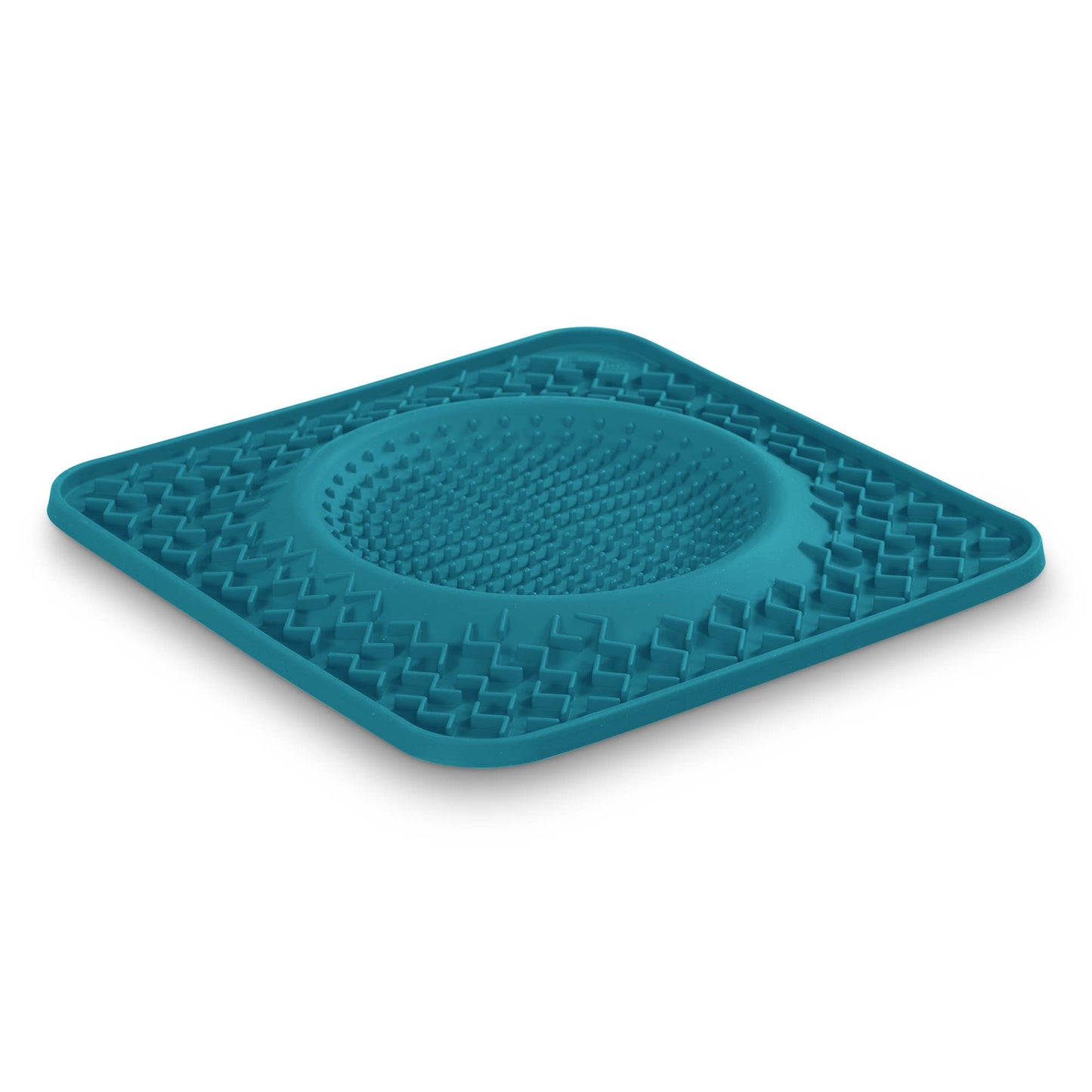 Messy Mutts Silicone Therapeutic Dog Lick Bowl Mat Blue