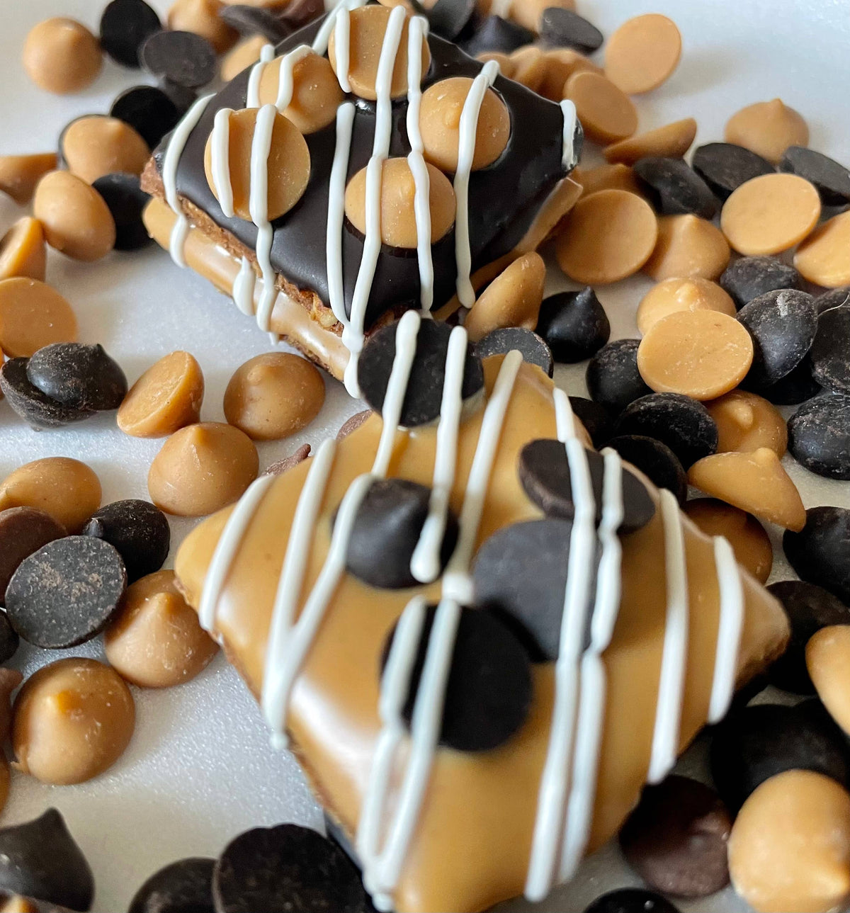 Peanut butter & Carob chip dog treat truffles