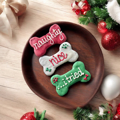 6 inch Santa’s List Bone dog treat