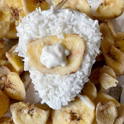 Banana cream pie dog treats
