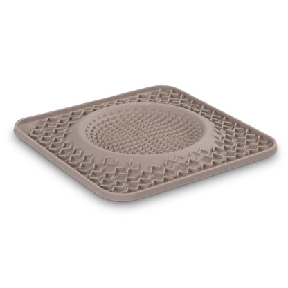 Messy Mutts Silicone Therapeutic Dog Lick Bowl Mat Grey
