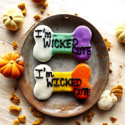 6 inch I’m WICKED Cute Halloween dog bone treats
