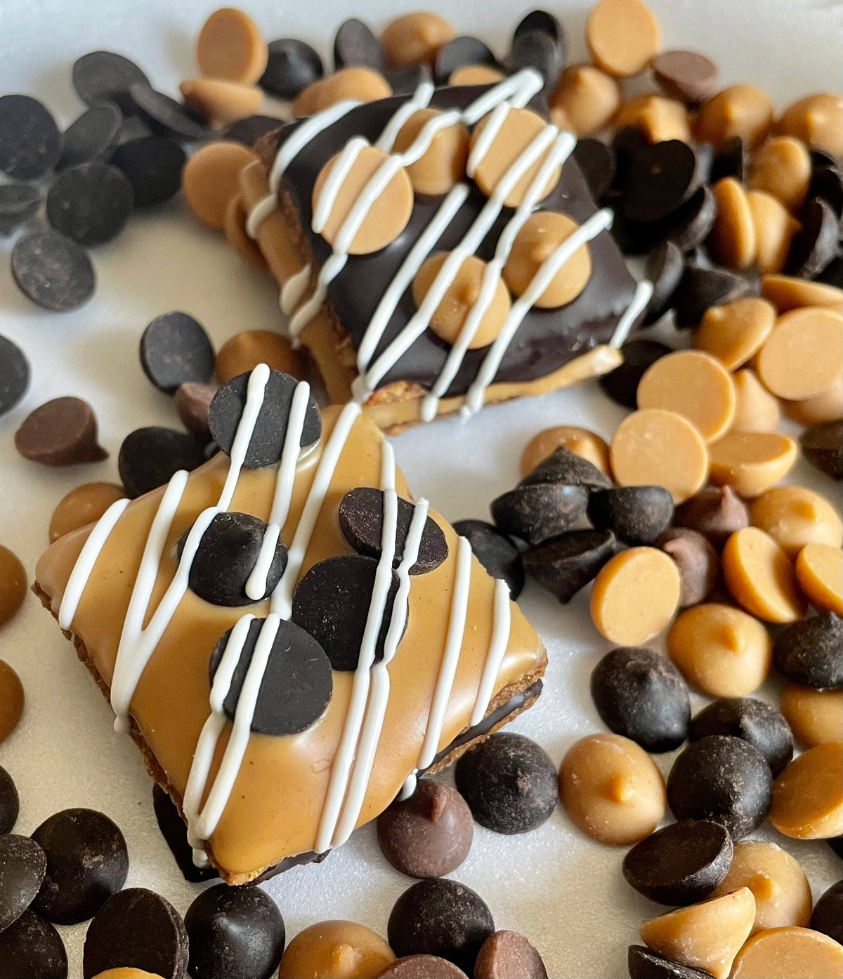 Peanut butter & Carob chip dog treat truffles