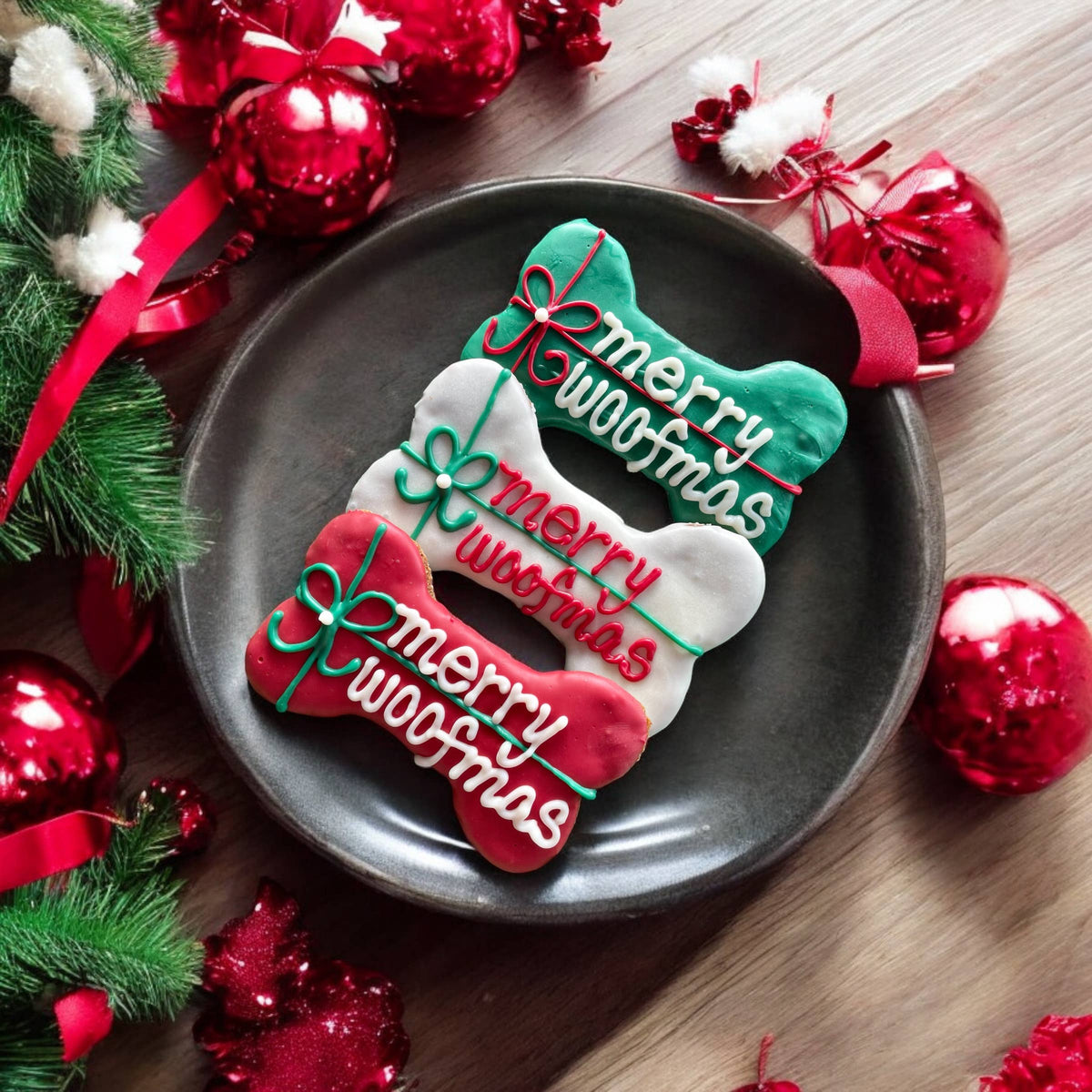 6 inch Merry Woofmas Bone dog treats