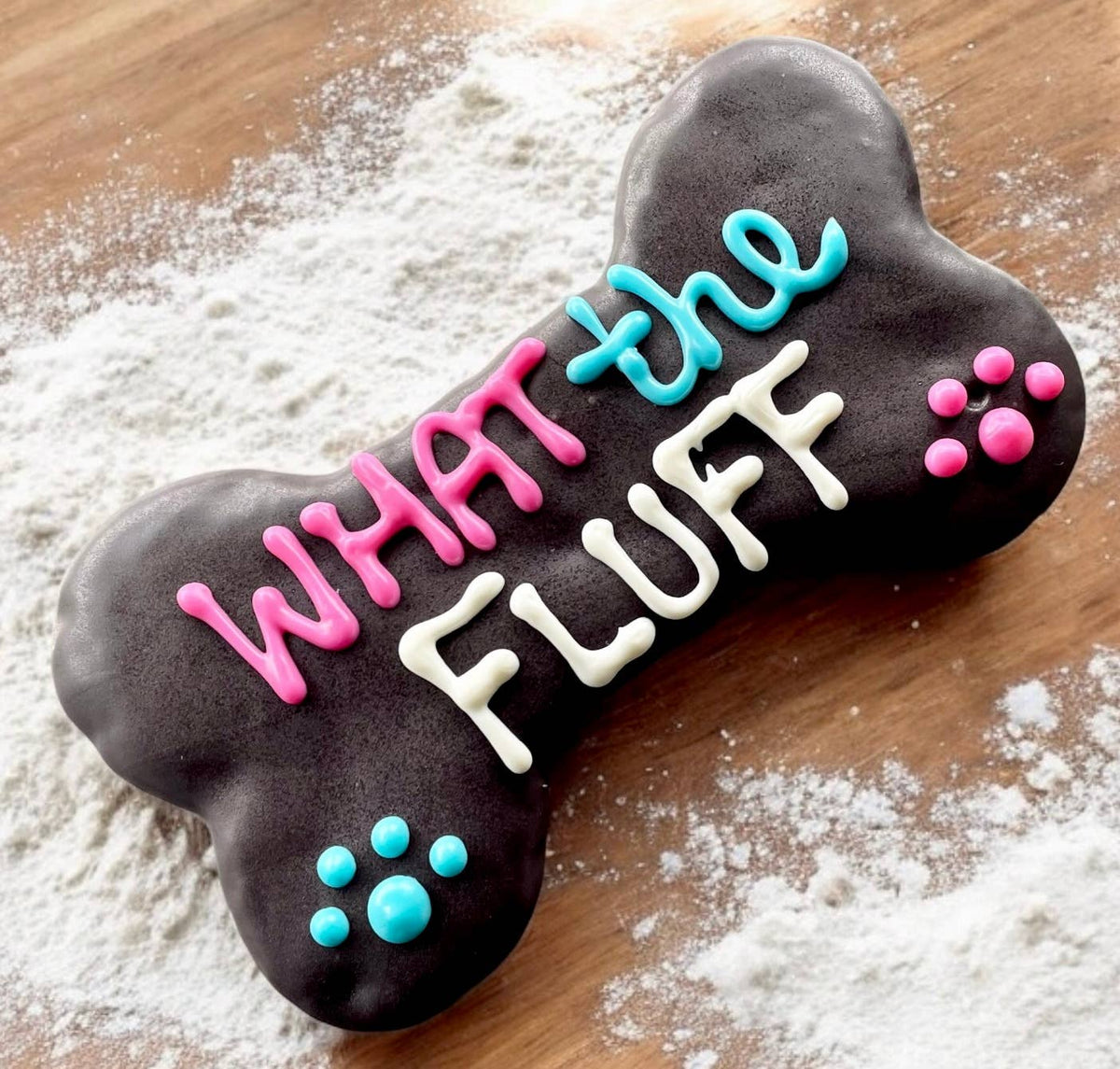 6 inch What the FLUFF Bone dog treat