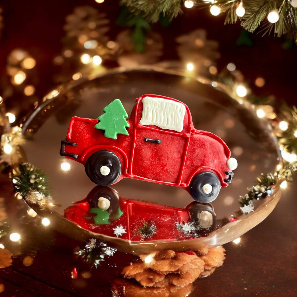 Christmas Tree Delivery Pickup Truck dog treats