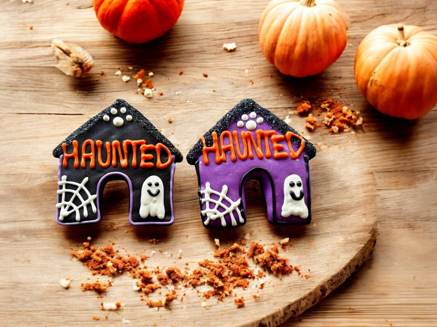 Haunted Halloween dog house treats