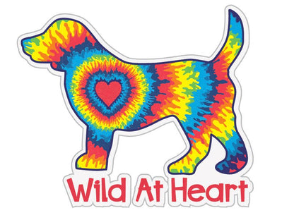 3" Sticker- Wild at Heart Dog