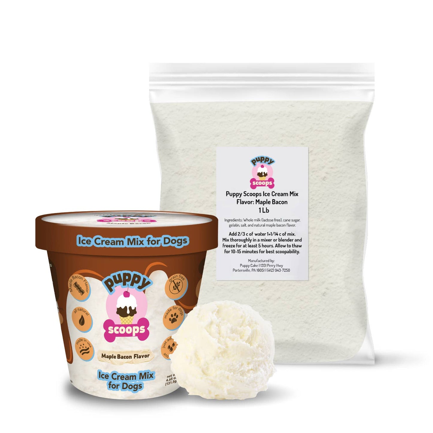 Bulk Puppy Scoops Ice Cream Mix - 1 lb. Bag