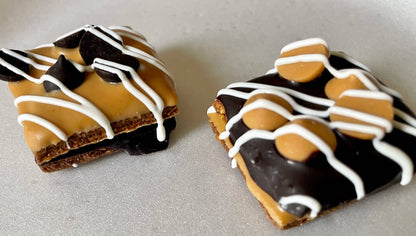 Peanut butter & Carob chip dog treat truffles