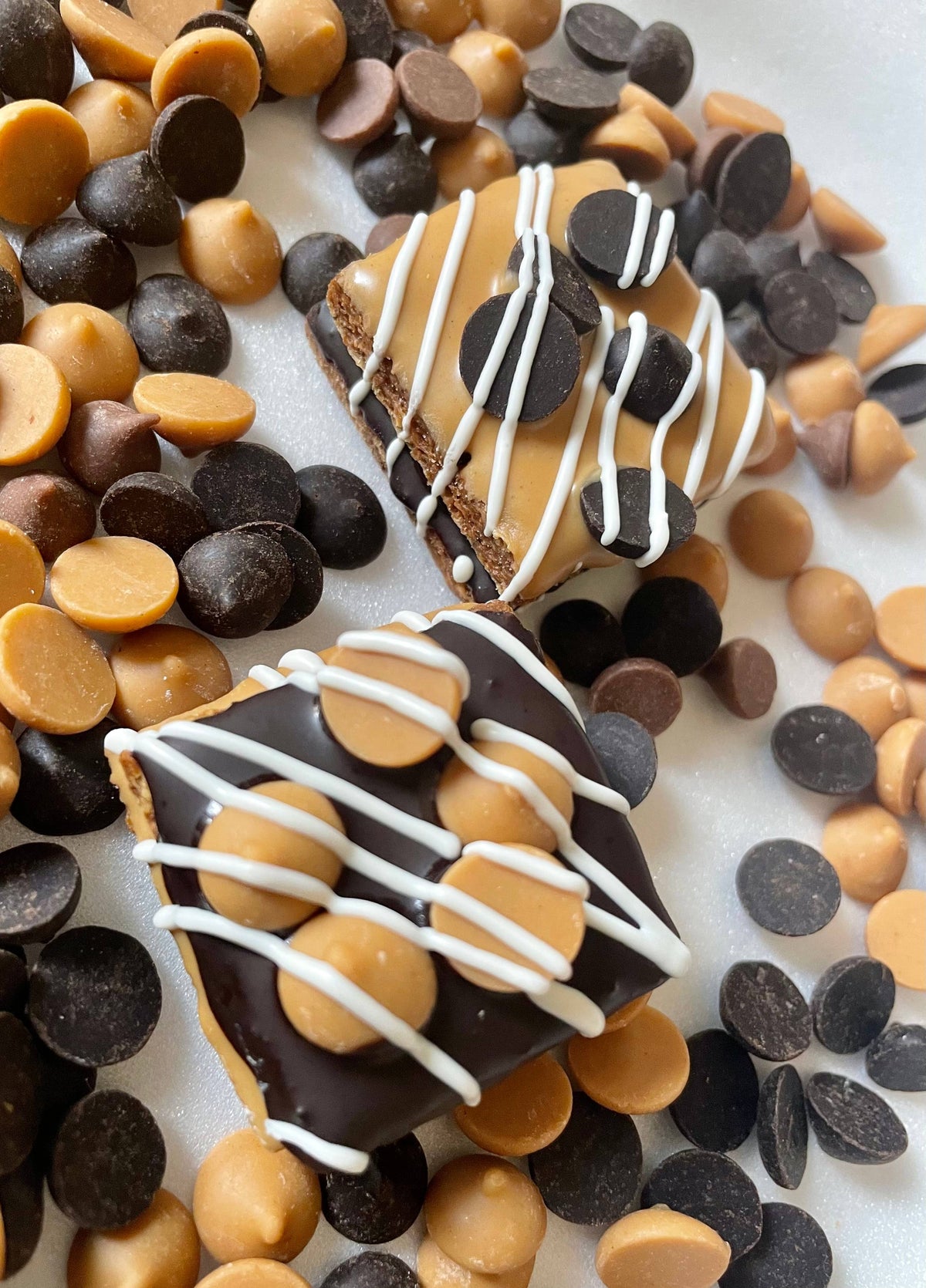 Peanut butter & Carob chip dog treat truffles