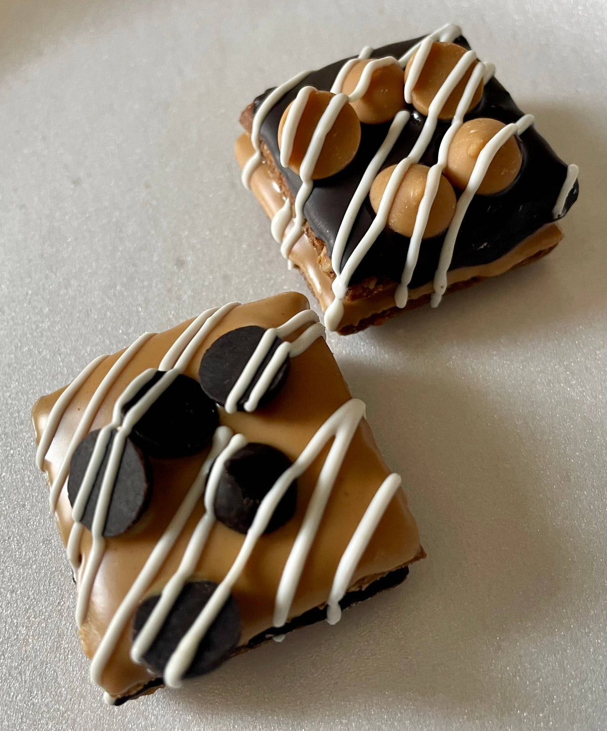 Peanut butter & Carob chip dog treat truffles