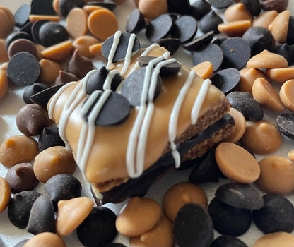 Peanut butter & Carob chip dog treat truffles