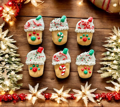 Mini Iced Merry Mint Mocha Latte dog treat
