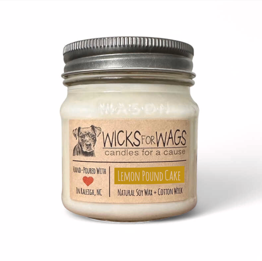 Lemon Pound Cake | 8oz Soy Candle | Mason Jar