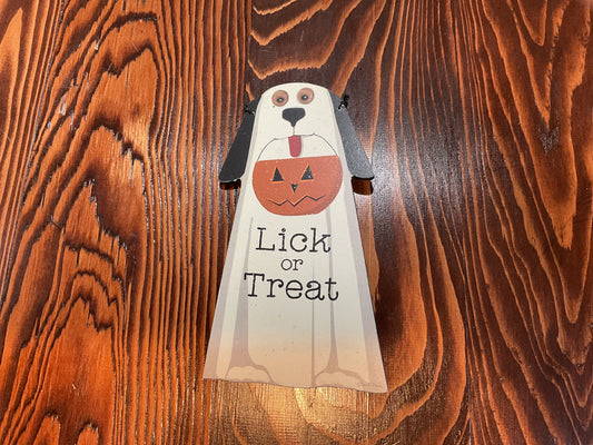 Lick or Treat sign