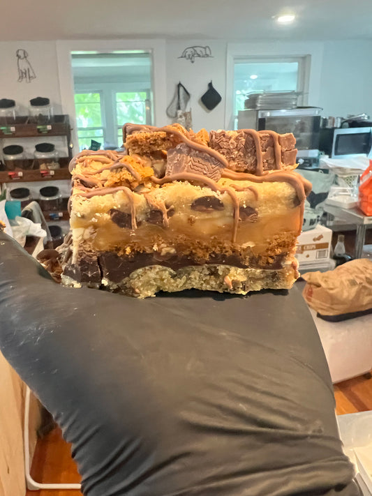 Ultimate Snickers Cookie bar