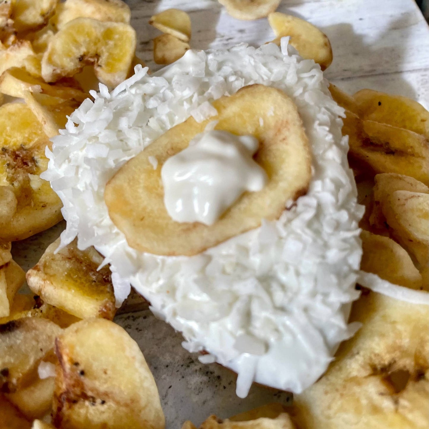 Banana cream pie dog treats