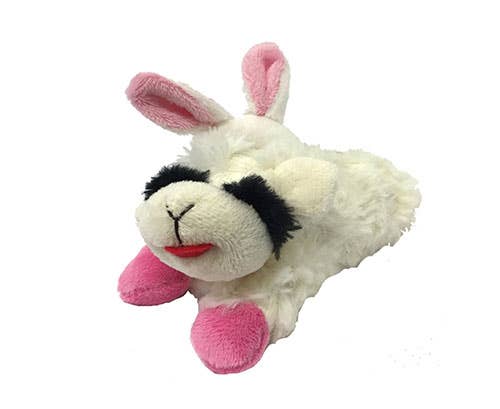 Multipet Easter Lamb Chop Plush Dog Toy 6"