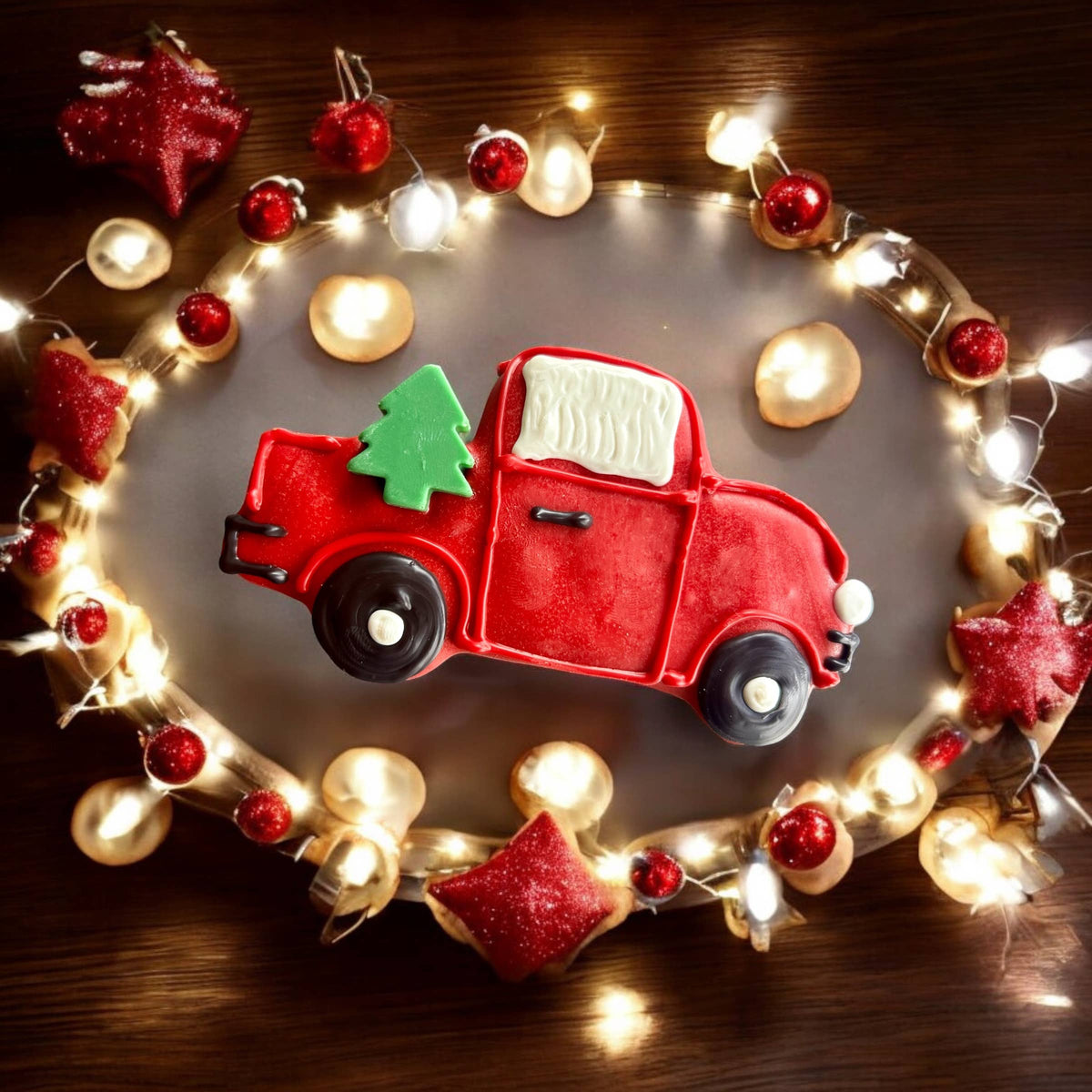 Christmas Tree Delivery Pickup Truck dog treats
