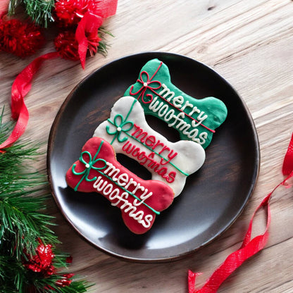 6 inch Merry Woofmas Bone dog treats