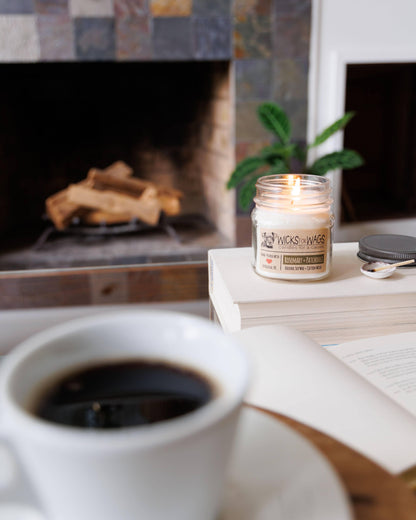 Cranberry Basil | Fall + Winter | 8 oz Mason Jar Soy Candle