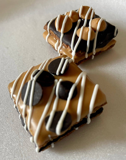 Peanut butter & Carob chip dog treat truffles