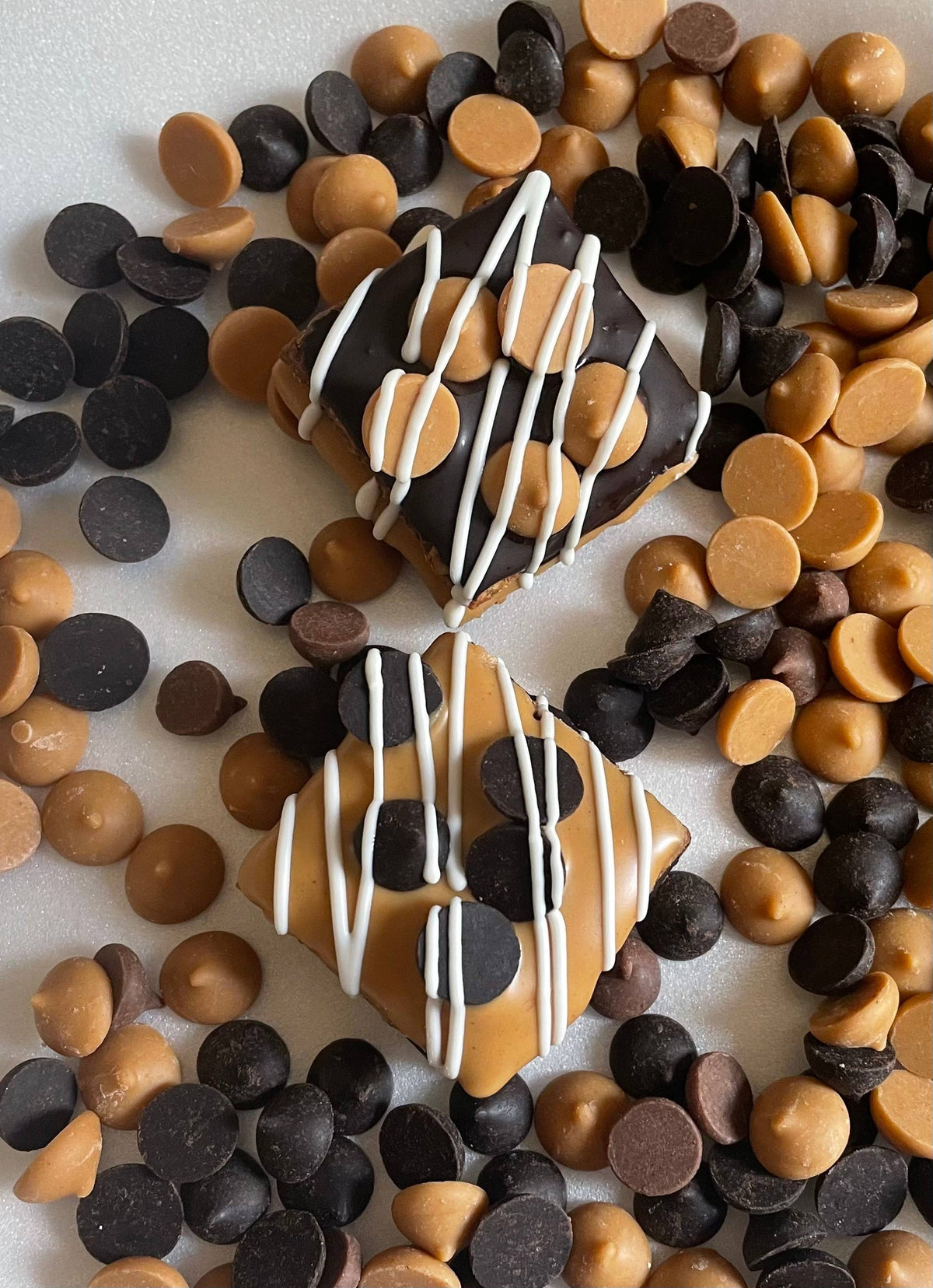 Peanut butter & Carob chip dog treat truffles